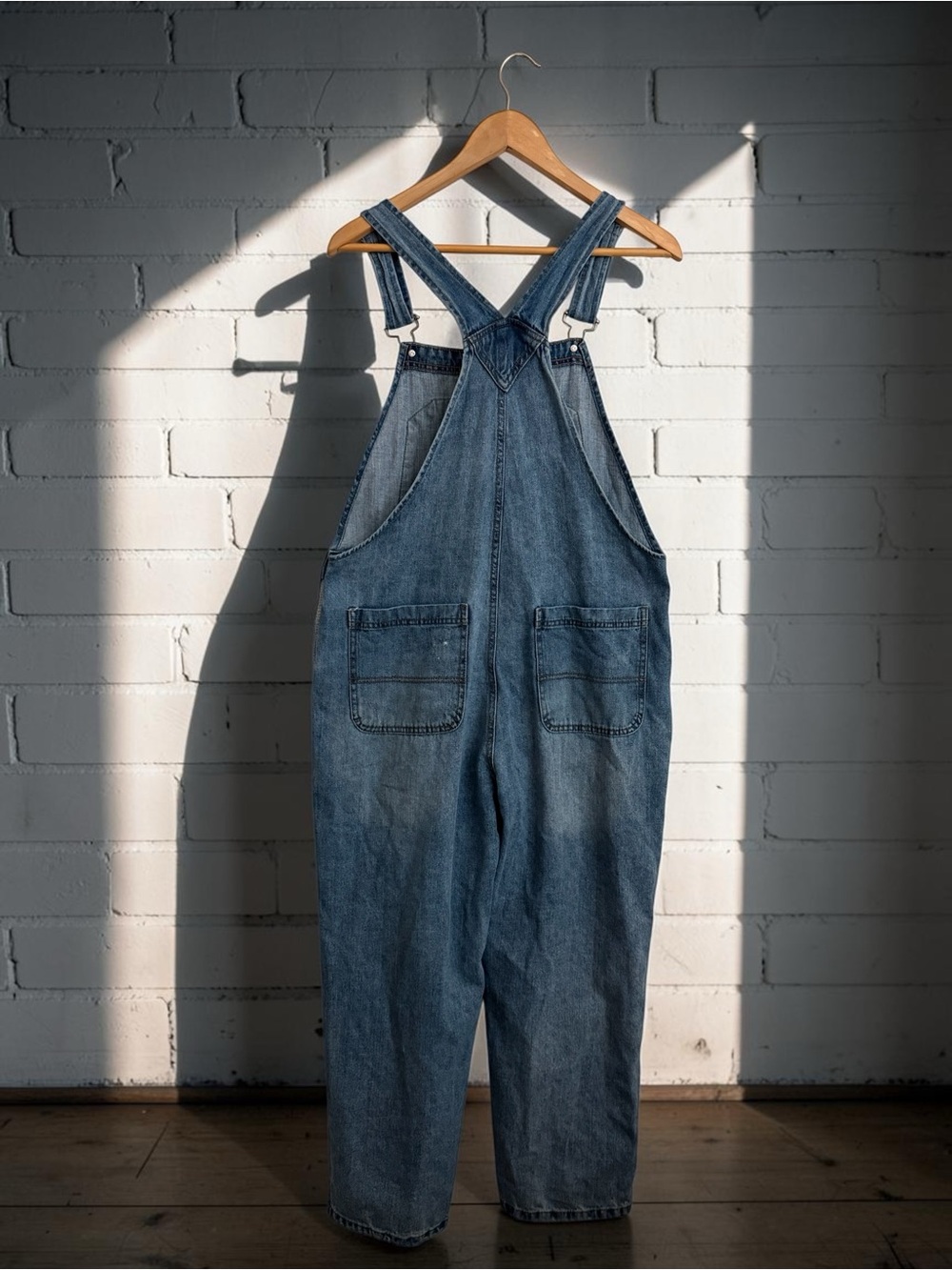 wild fable Distressed Blue Denim Overalls - Picture 7 of 8
